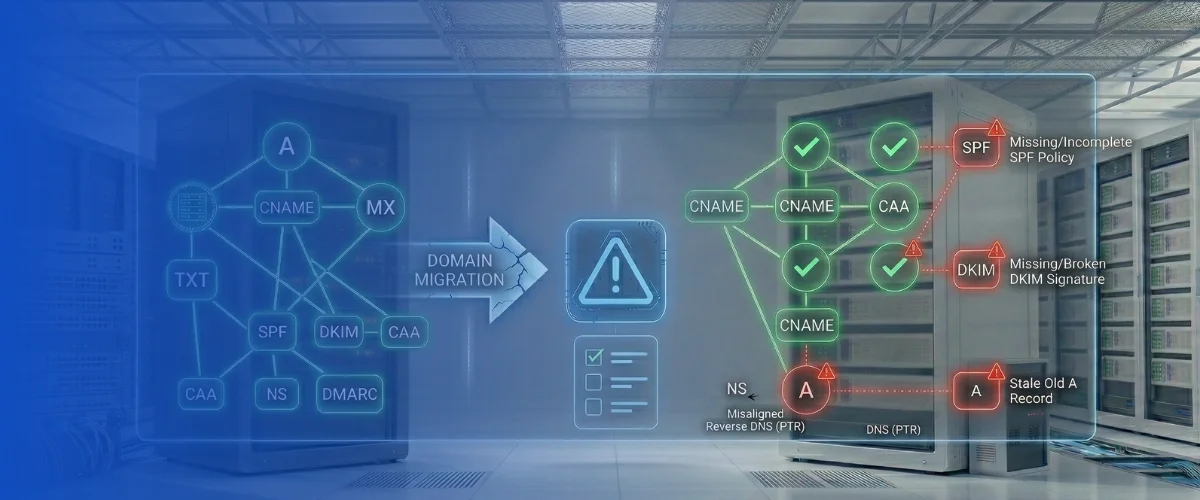Top 10 Most Common DNS Mistakes After Migrating a Domain